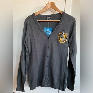 HARRY POTTER Hufflepuff House Cardigan Unisex M
